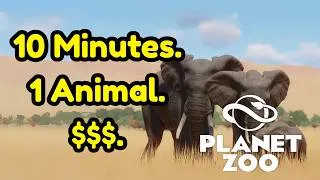 Thumbnail: How Much Money Can 1 Animal Make in 10 Minutes? | Planet Zoo