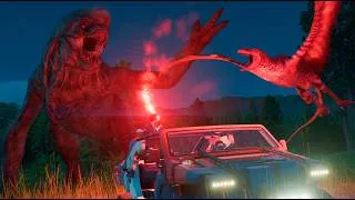 Thumbnail: Mutadon and D-rex Attack | Jurassic World Evolution 3