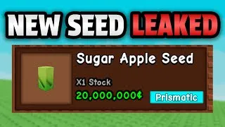 Thumbnail: NEW SUGAR APPLE SEED just got LEAKED in Grow a Garden