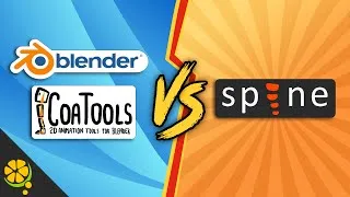 Thumbnail: Spine Pro vs COA Tools for Blender (Re-Upload)