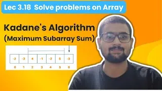 Thumbnail: Kadane's Algorithm : Maximum Subarray Sum in an Array