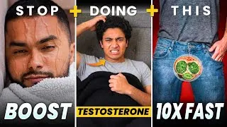 Thumbnail: How to Increase Testosterone Naturally - Science-Based Guide for Men (No Supplements)