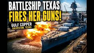 Thumbnail: From Dry Dock to Battle Ready? USS Battleship Texas Update with Main Guns Firing