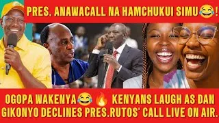 Thumbnail: KENYANS LAUGH AS DAN GIKONYO DECLINES PRES.RUTO CALL LIVE ON AIR WHILE PANYAKO DECIDED TO GRILL HIM.