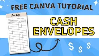 Thumbnail: CASH ENVELOPE TRACKER IN UNDER 5 MINUTES | Make & Sell Free Printables with Canva