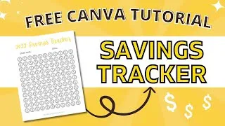 Thumbnail: MONEY SAVINGS TRACKER IN UNDER 3 MINUTES | Make & Sell Free Printables with Canva