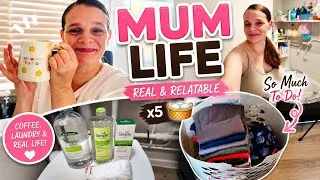 Thumbnail: Realistic Summer Day in My Life as a Mum of 5 ☀️🧺 | Coffee, Hair, Skincare & Laundry