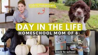 Thumbnail: Organize the Homeschool Room & Making over the Cabin (again 🙄)