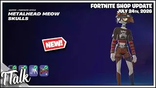 Thumbnail: Fortnite Shop *NEW* BOBA PET AND MEOW SKULLS SKIN! [July 24th, 2026] (Fortnite Chapter 7)