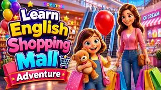 Thumbnail: Shopping with Mom 🛍️ | English Speaking Practice for Kids | ESL for Kids |  Mom & Child