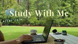 Thumbnail: 2-HOUR STUDY WITH ME / 🌧️ After Rain Cozy Lofi / 📚 Focus ADHD & Deep Work/ Pomodoro 30-5