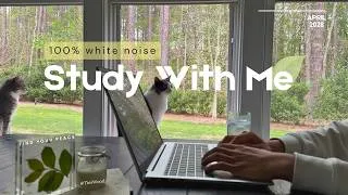 Thumbnail: 2-HOUR STUDY WITH ME 🐈 / Pomodoro 30-5 Spring Sounds 🎶 / Calm Spring Study ADHD & Deep Work & Focus