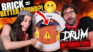 Thumbnail: Drum Mythbusters 🕵️‍♀️🕵️‍♂️🥁 EP1 - The Brick Theory 🧱🤔