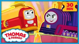 Thumbnail: Thomas and the Super Trains to the Rescue! | Thomas & Friends: All Engines Go! | 30 Minutes