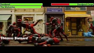 Thumbnail: Deadpool & The Wolverine vs. Deadpool Corps with healthbars
