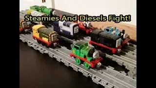 Thumbnail: Steamies And Diesels Fight | Calling All Engines! Clip Remake