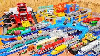 Thumbnail: Plarail Shinkansen ☆ Construction Transforming Fire Station, Multi-Purpose Parking Lot & Big Station