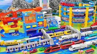 Thumbnail: Plarail Shinkansen ☆ Building Super Urban Elevator Garage, Maintenance Station, DX Police Department