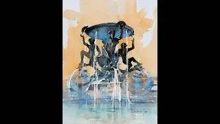 Thumbnail: Sketch: Fontana della Tartarughe: Part 2 of 2 #watercolorart   #sketchtutorial   #watercolorpainting