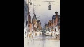 Thumbnail: Washington Ave. Columbus #watercolorpainting #watercolortutorial #paintingtutorial #watercolor