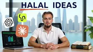 Thumbnail: 7 Halal Ways to Make Money with AI in 2026