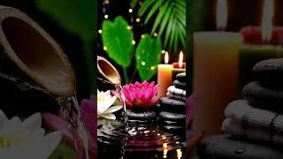 Thumbnail: Pure Peace in 15 Seconds 🌸 Bamboo Water & Spa Ambience #Shorts #meditation