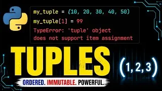 Thumbnail: Learn Python Tuples in 4 Minutes | Real World Flight Booking Project For Beginners 