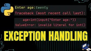 Thumbnail: Python Exception Handling Made Easy| Learn In 5 Minutes | Try Except Finally Explained for Beginners