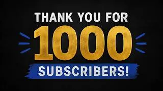 Thumbnail: We Hit 1,000 Subscribers! Thank You!