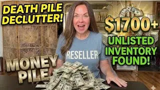 Thumbnail: Are Resellers Over Consumers? Declutter My Money Pile,  How Much Money Will I Find?