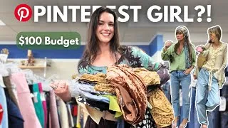 Thumbnail: I Tried Becoming a PINTEREST Girl With Just $100 at Goodwill!