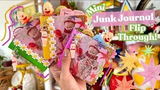 Thumbnail: Mini Handmade Junk Journals  / Full Journal Flip Through / What Pages I Add to Journals