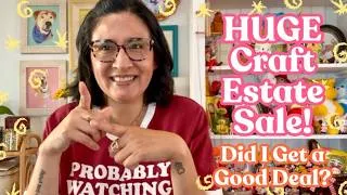 Thumbnail: HUGE Craft Estate Sale / Advice & Tips / Did I Spend Too Much?