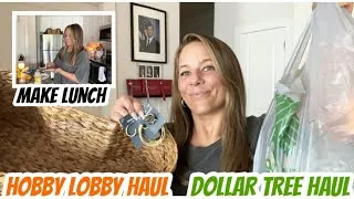 Thumbnail: DOLLAR TREE HAUL | NEW | HOBBY LOBBY HAUL | MAKE LUNCH 