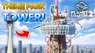 Thumbnail: Building this SKYSCRAPER Theme Park was INSANE | Planet Coaster 2