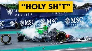Thumbnail: The Most Insane Last Lap Crashes in F1 History