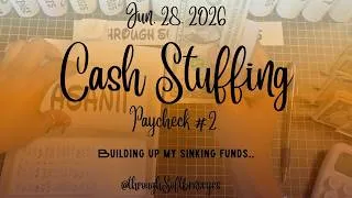 Thumbnail: Building my sinking funds!... Cash Stuffing paycheck 2 of June 2026.. #debtfree #cashbudgeter