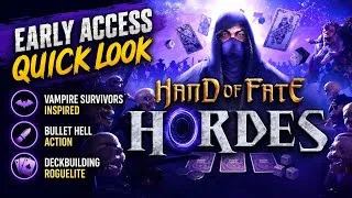 Thumbnail: HAND OF FATE HORDES - Early Access Deckbuilding Bullet-Hell Survivor-like - QUICK LOOK PC ultrawide