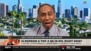 Thumbnail: FIRST TAKE | Joe Burrow is a top-5 QB in NFL! - Stephen A says Bengals are team to beat in AFC North