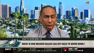 Thumbnail: FIRST TAKE | Hurts & Mannion will take the Eagles to new heights! - Stephen A.: Philly will go to SB