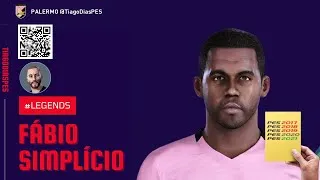 Thumbnail: Fábio Simplício @TiagoDiasPES (Palermo, São Paulo, AS Roma) Face + Stats | Donation: @nonnogol