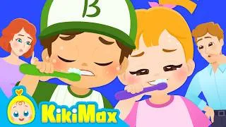 Thumbnail: [Kiki Max] Brush Brush Nag Song | Family Song | Good habit Song | Nursery Rhymes & Kids Songs