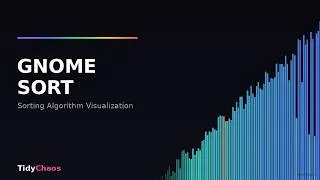 Thumbnail: Gnome Sort — The Simplest Sorting Algorithm Explained