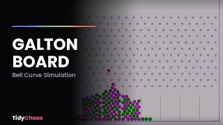 Thumbnail: Galton Board Simulation: Randomness Becomes a Perfect Bell Curve