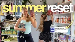 Thumbnail: SUMMER RESET ☀️🍉 closet clean-out, cleaning, grocery shopping, goals & more!!