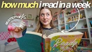 Thumbnail: how much i REALISTICALLY read in a week! * as a mom of 2!* 📖☀️ mood read with me! *spoiler free*
