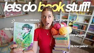 Thumbnail: ULTIMATE SUMMER BOOK VIDEO⛱️ book shopping, reading, new releases, recs, & diy bow garland!!
