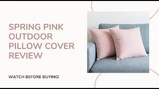 Thumbnail: Spring Light Pink Striped Throw Pillow Covers 18x18 Set of 2 Review!