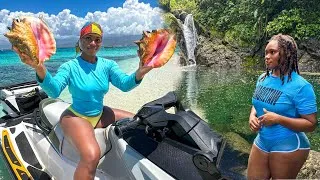 Thumbnail: HUGE Conch Catch & Cook - Hidden Mountain Waterfall Adventure 