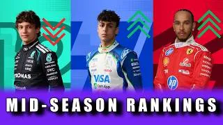 Thumbnail: My F1 MID-SEASON Rankings and Team Battles!